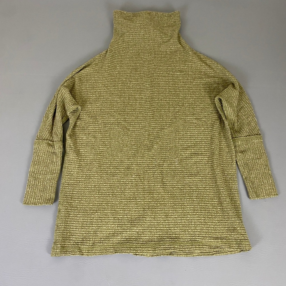 Free‎ People We The Free Sweater Women's Size Small Green Knit Turtleneck